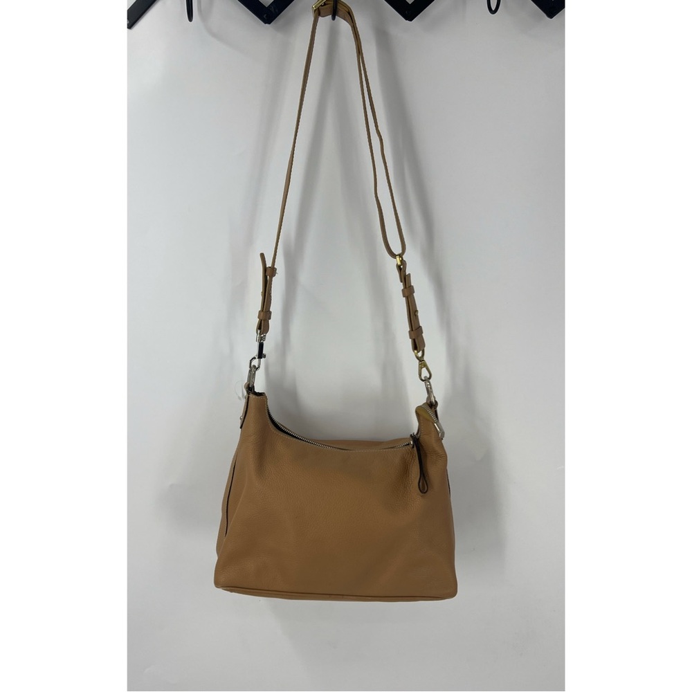 Abro made in Italy, textured two tone, gold, silver hardware Crossbody purse